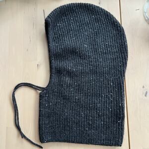 Madewell Wool Blend Gray Marled Balaclava